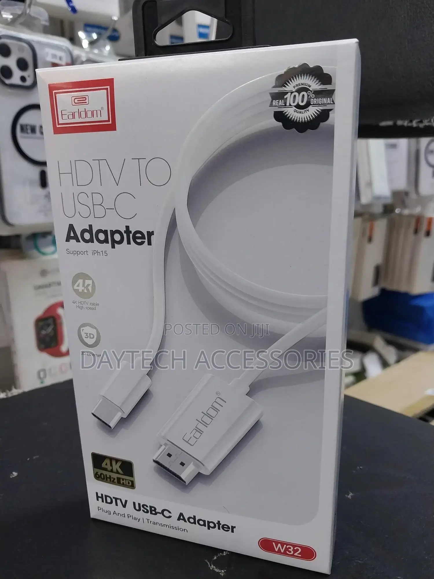 Cable Earldom Et-W32 Type-C to Hdmi 2m White