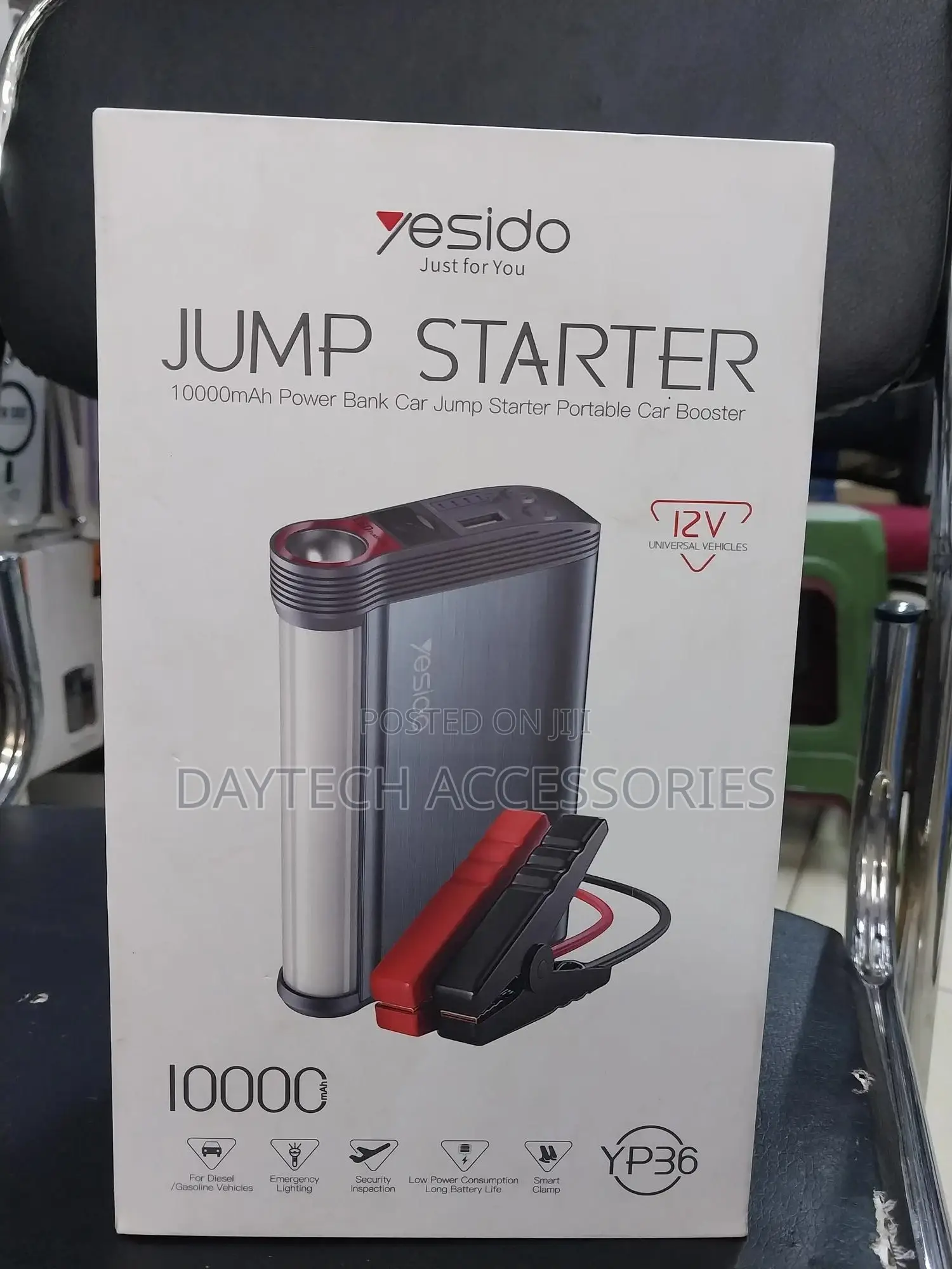 Yesido Yp36 Car Battery Jump Starter 10000mah Portable