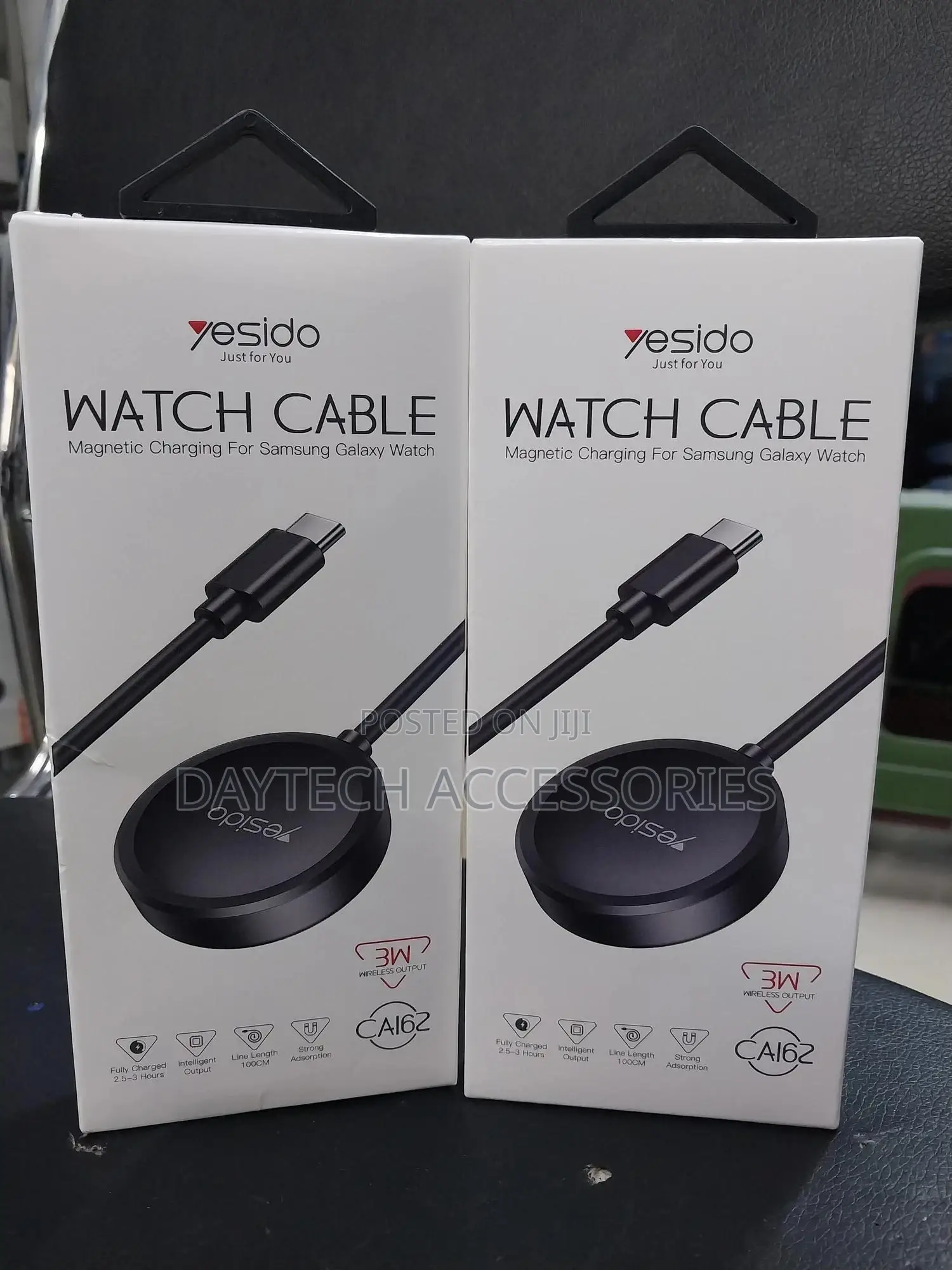 Yesido Type-C Wireless Magnetic Samsung Watch Charger Black