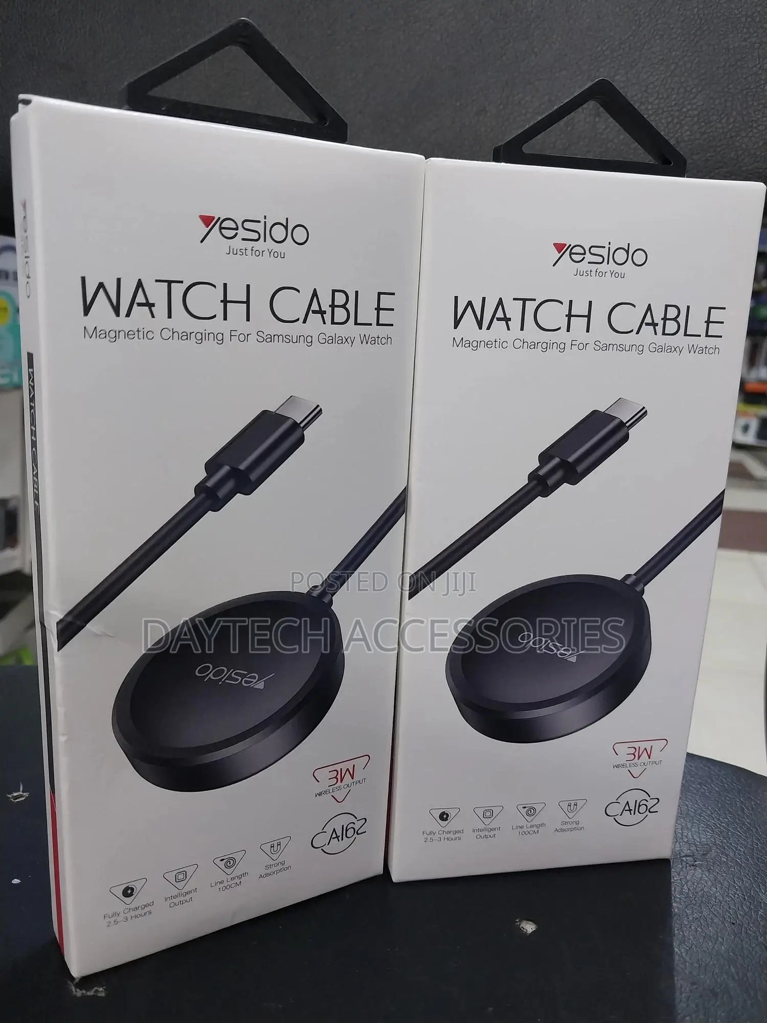 Yesido Type-C Wireless Magnetic Samsung Watch Charger Black