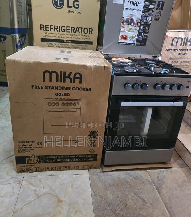 Mika 60×60 3+1 Standing Cooker With Electric Oven - main view
