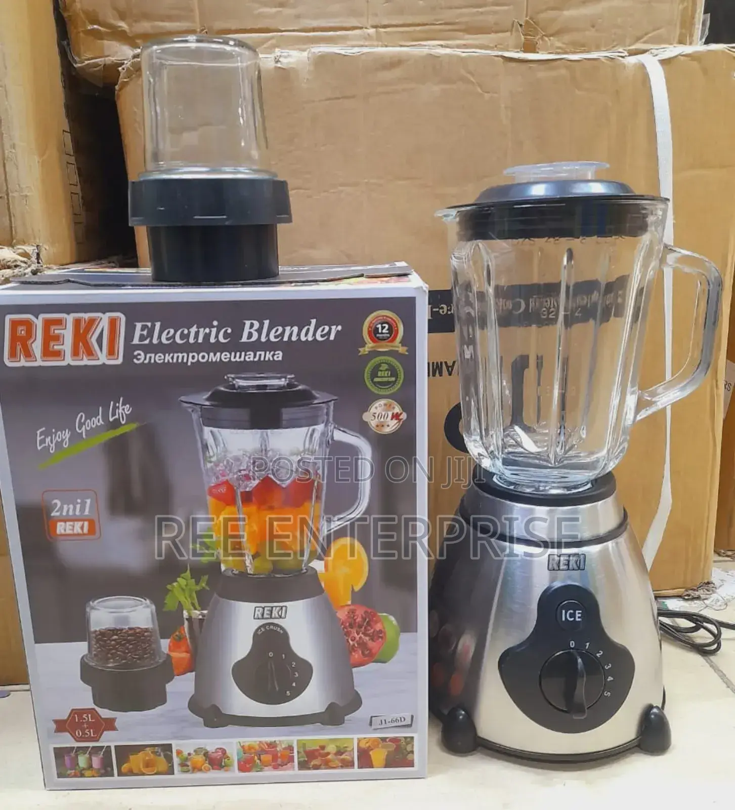 Reki 2in 1 Commercial Blender With Glass Jug