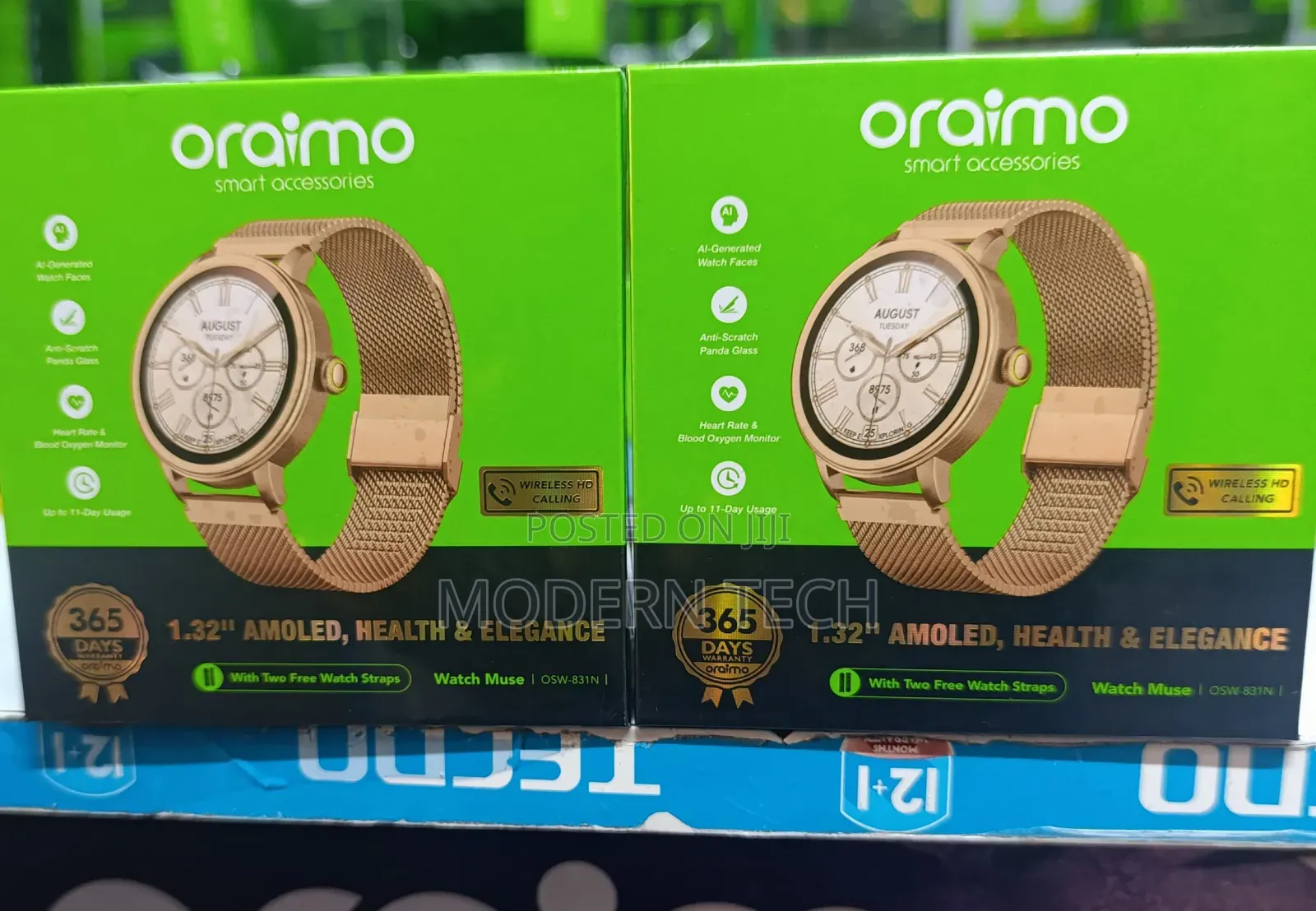 Oraimo Watch Muse 1.32” Amoled Ip68 Smart Watch 
