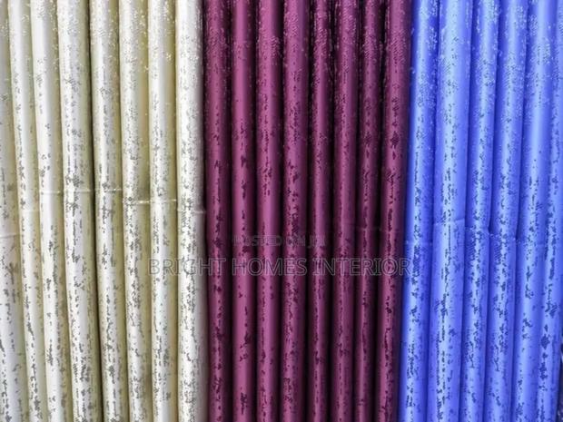 Maroon Heavy Material Stitched Curtain