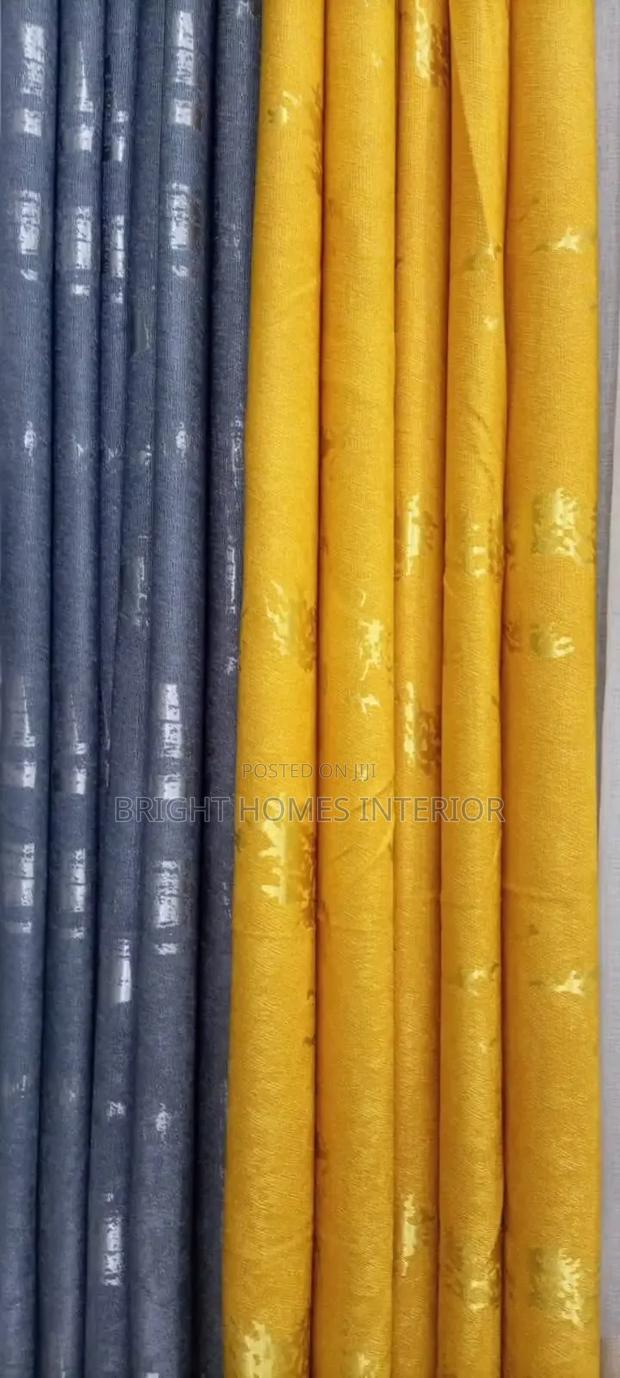 Dark Grey and Mastered Blended Stitched Curtain Available