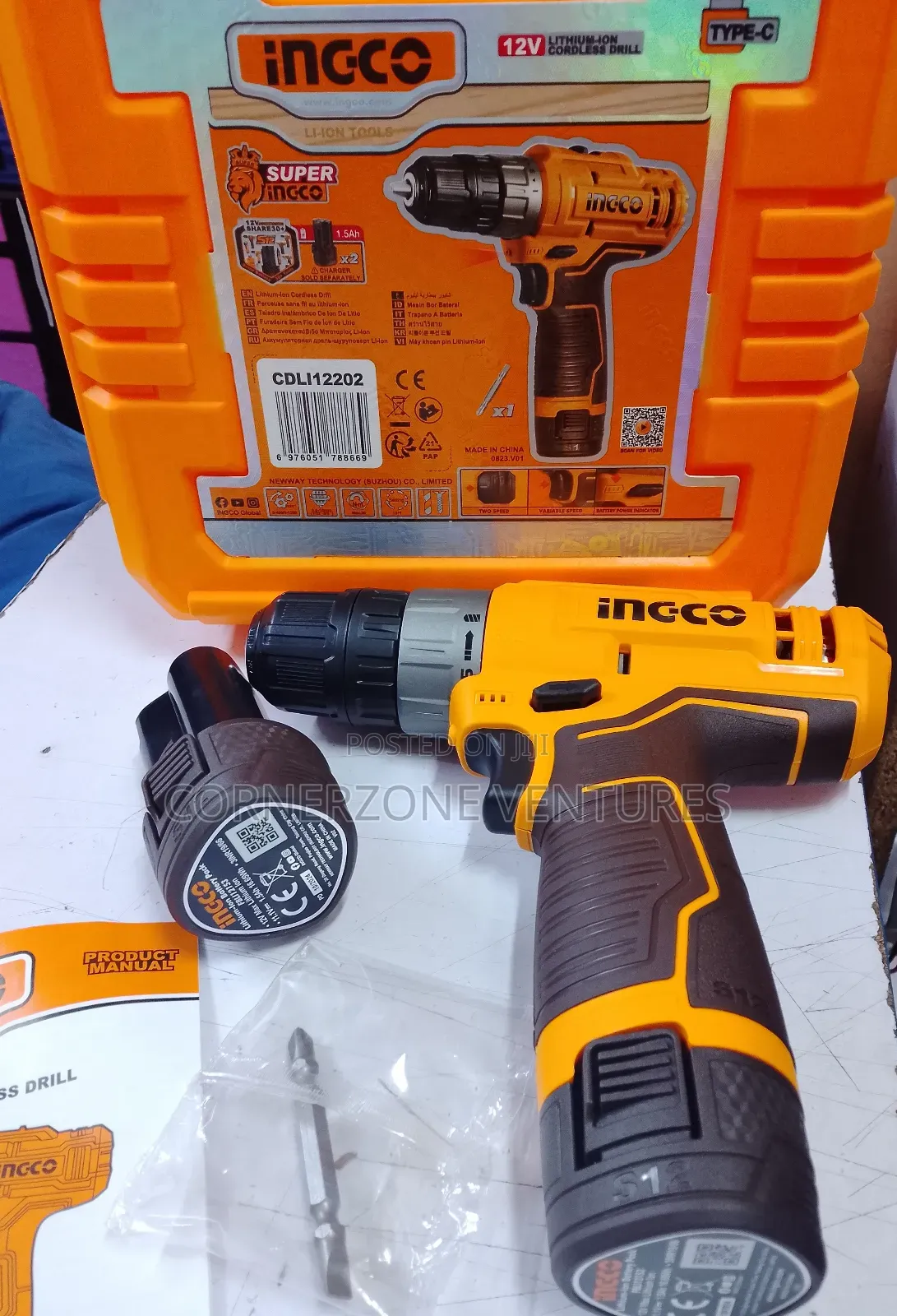 Ingco 12v Cordless Drill/ Cordless Drill