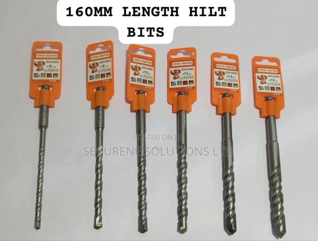 SDS Plus Hammer Drill Bits With a 160mm Length Hilt