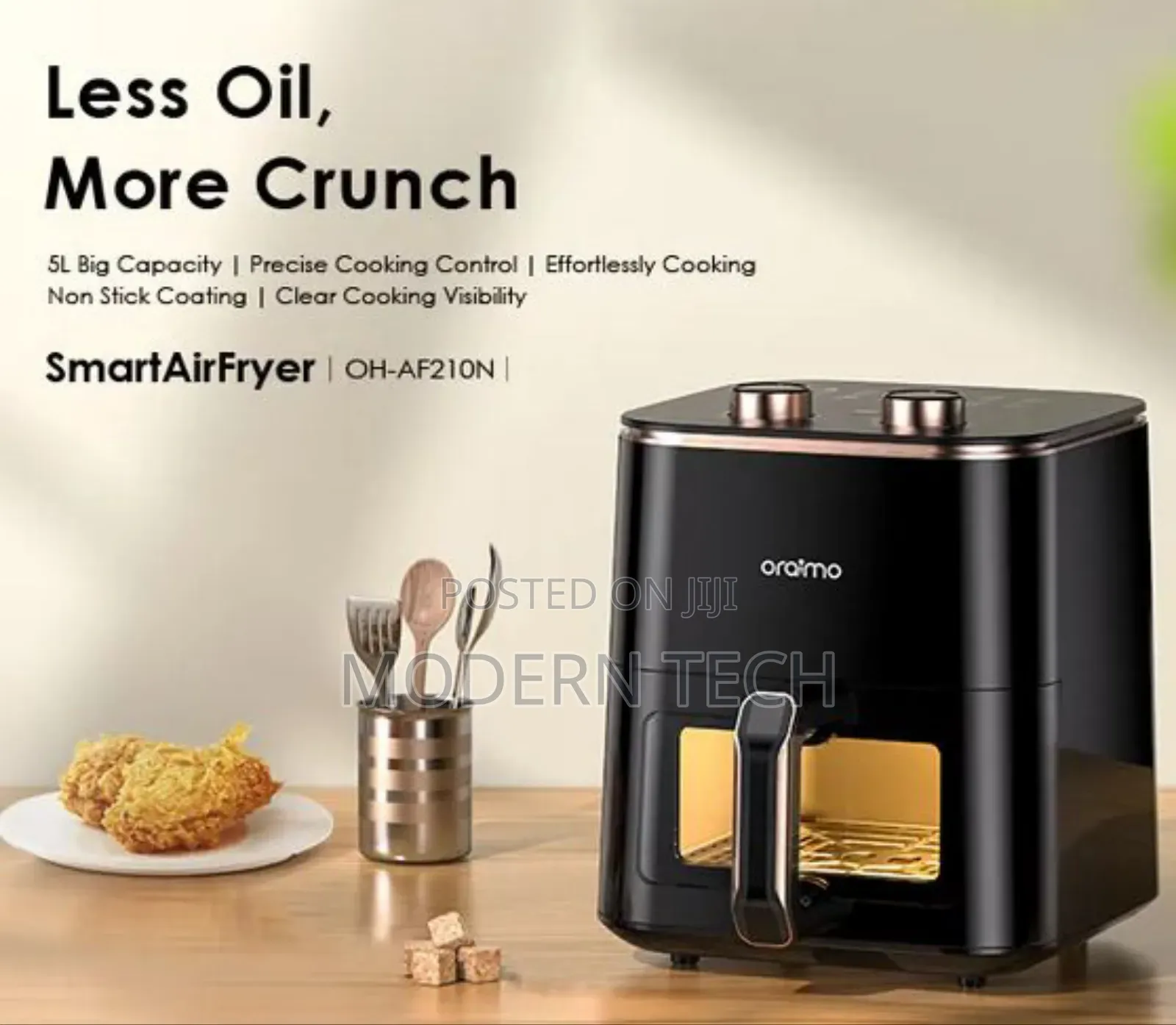 Oraimo Smartairfryer 1500w Cooking Visible Smart Air Fryer