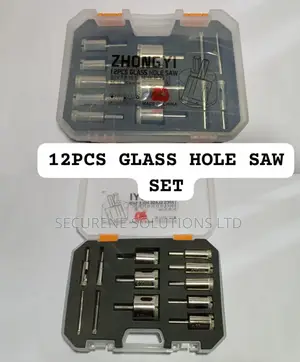 12-Piece Glass Hole Saw Set.
