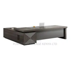 Office Desk:180cm Cocoa L-Table Top for Executive's