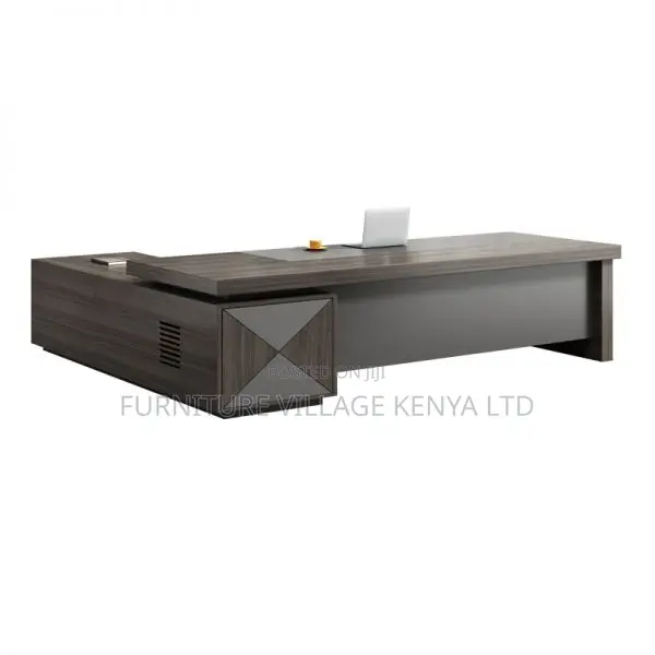 Office Desk:180cm Cocoa L-Table Top for Executive's