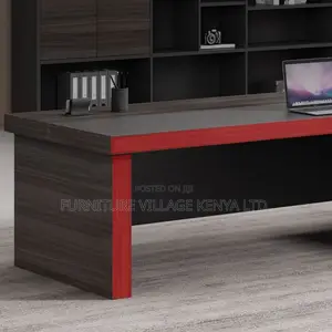 Office Desk:180cm Cocoa L-Table Top for Executive's
