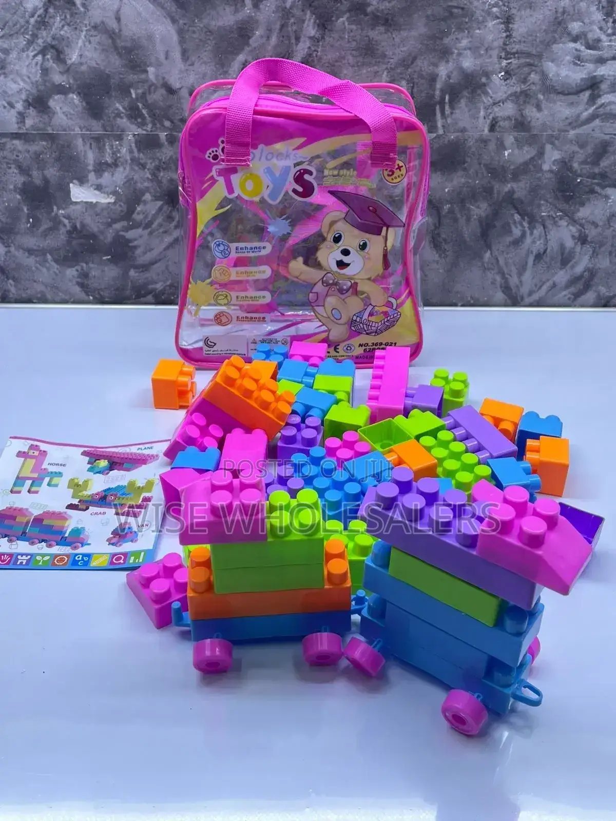 62 Pieces Stacking Educational Blocks