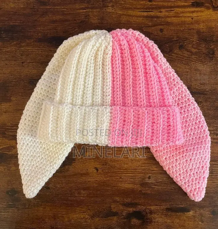 Bunny Ear Crotchet Beanies