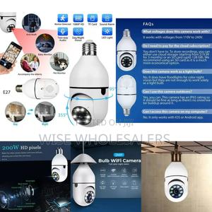 Restocked Rotating Wireless Wifi Nanny Camera Bulb - main view