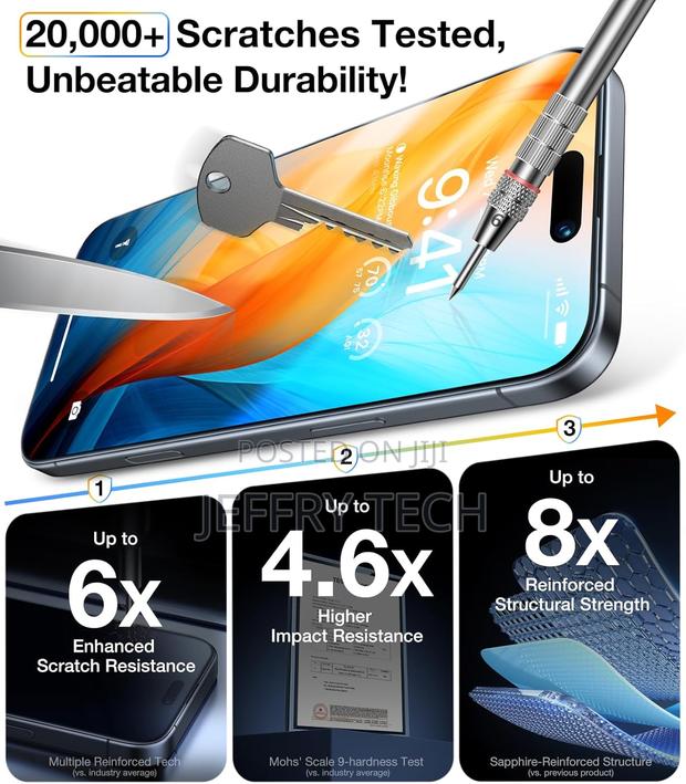 Ultraglass Unbreak Top 9h+ Glass for iPhone 16 Pro Max - main view