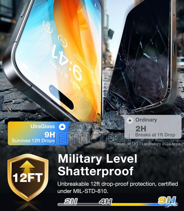 Ultraglass Unbreak Top 9h+ Glass for iPhone 16 Pro Max - thumbnail 3