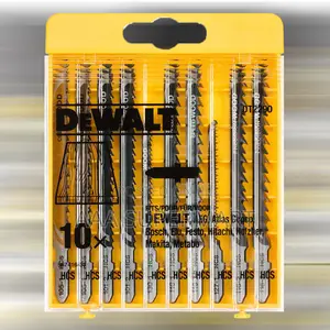 Dt2290-Qz 10 Pce Set - Wood Cutting (1970) Jigsaw Blades