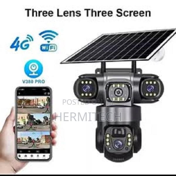 Triple Lense 4g Solar Camera - main view