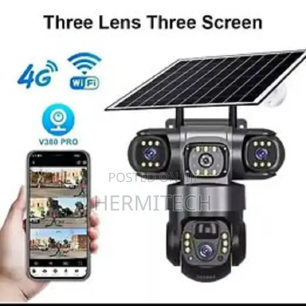 Triple Lense 4g Solar Camera