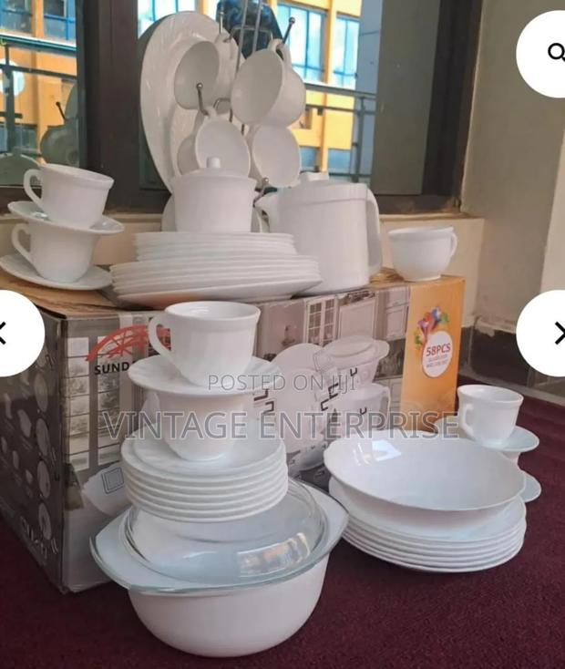 58pcs Plain Dinner Set