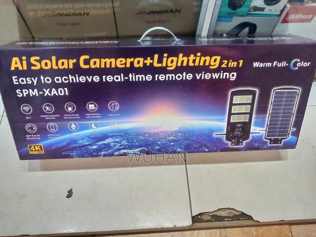 Ai 450 Watts Automatic Solar Street Light With 4g Camera - thumbnail 2