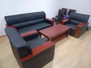 Office Sofa: 5-Seater Executive Meeting Guests Sofa Set