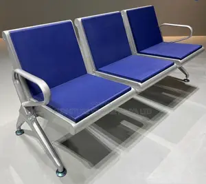 Benches: Office Full Padded Hospital Waiting 3-Seat Chair