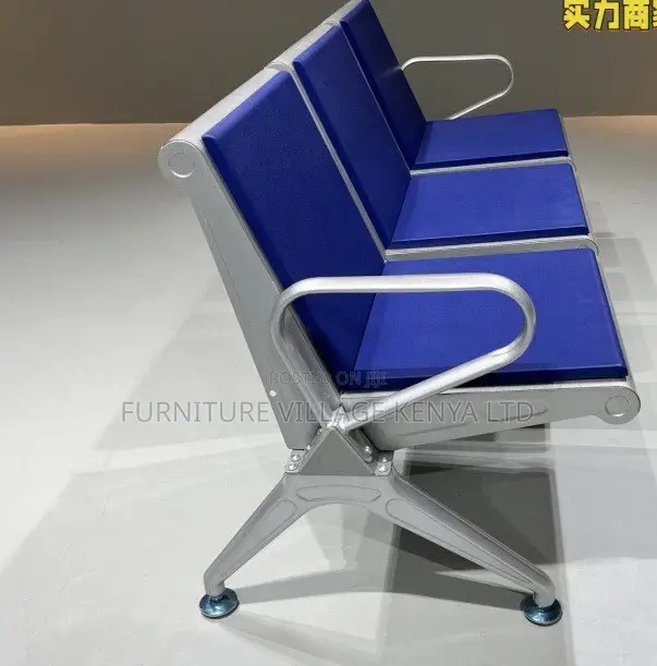 Benches: Office Full Padded Hospital Waiting 3-Seat Chair