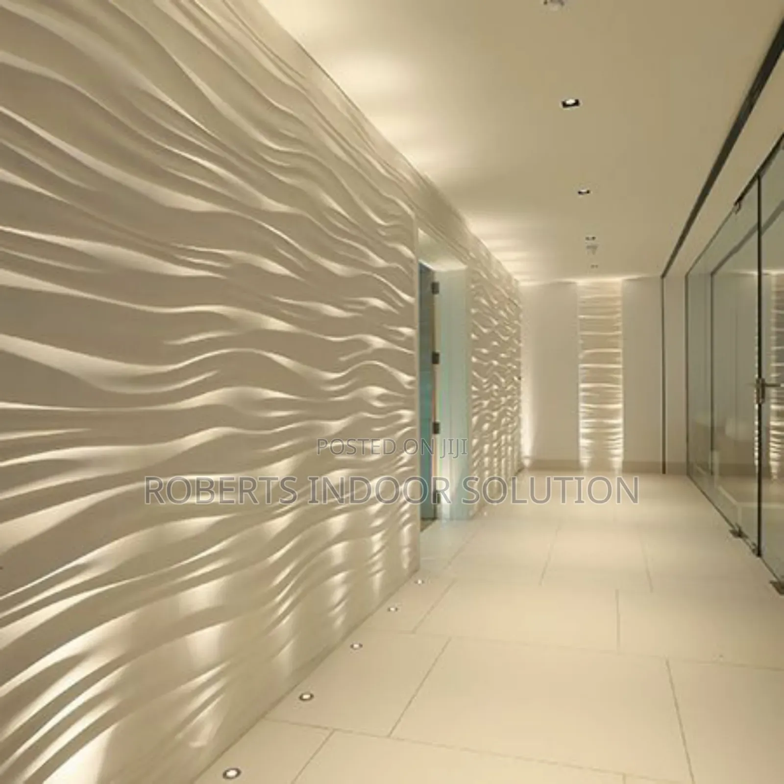 With 3d Panels Creating Sense of Calm and Tranquility