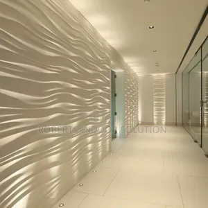 With 3d Panels Creating Sense of Calm and Tranquility