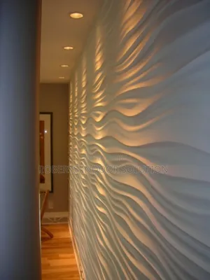 With 3d Panels Creating Sense of Calm and Tranquility