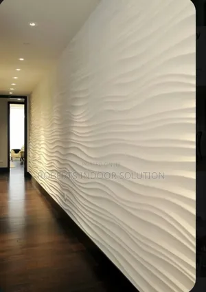 With 3d Panels Creating Sense of Calm and Tranquility