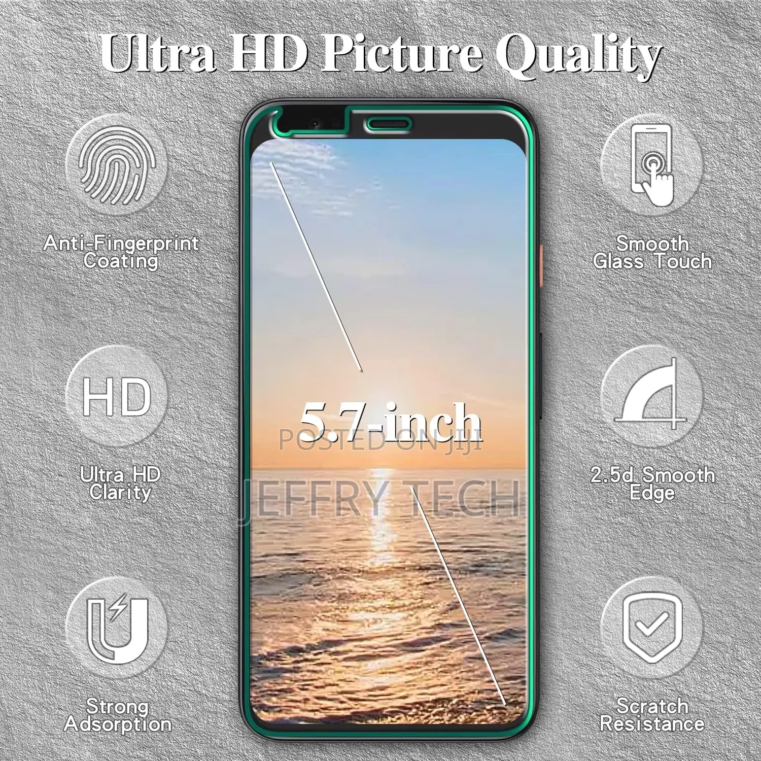 Kesuwe Screen Protector for Google Pixel 4 Tempered Glass