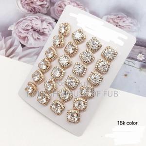 Squared Stud Earings - main view