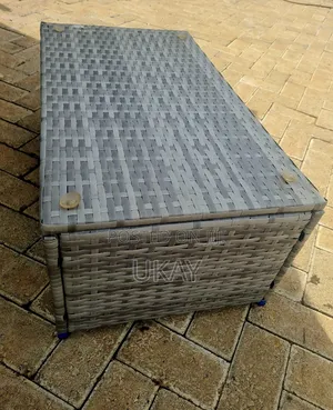 Uk- Grey Rattan Square Garden Patio Outdoor Coffee Table