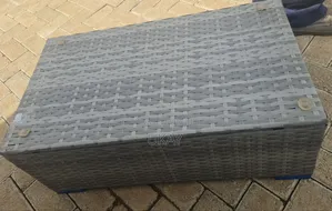 Uk- Grey Rattan Square Garden Patio Outdoor Coffee Table