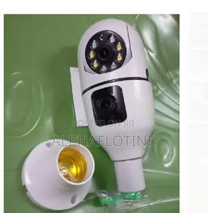 Dual Lens PTZ Bulb Camera 360° 1080p