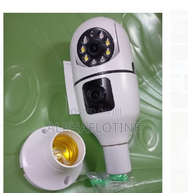 Dual Lens PTZ Bulb Camera 360° 1080p