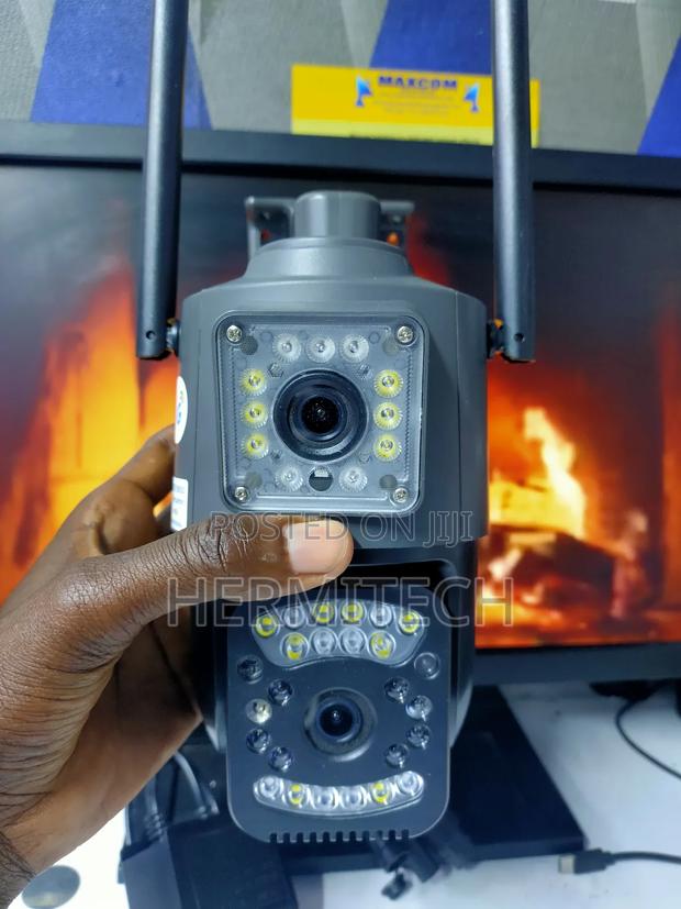 Dual Lense Electric Powered PTZ Camera - main view