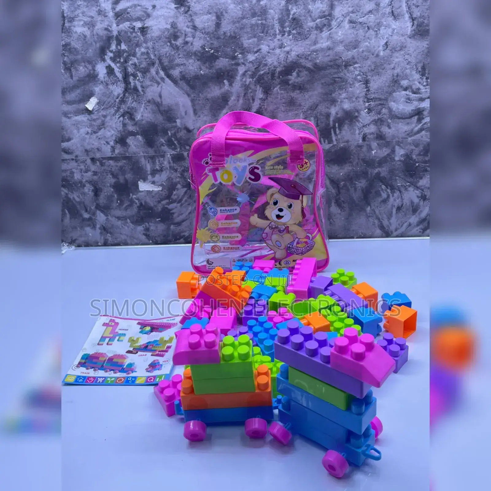 62 Pieces Stacking Educational Blocks