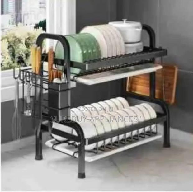 2 Tier High Quality Carbon Steel Dish Rack - Heavy Gauge