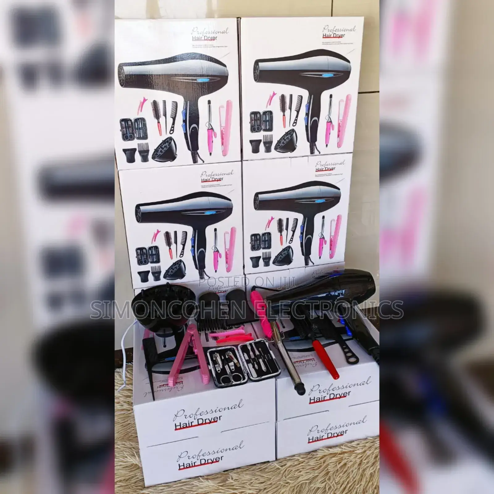 Professional Hair Dryer With Accessories