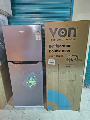 Von Vart-25nhs Double Door No Frost Fridge 220l