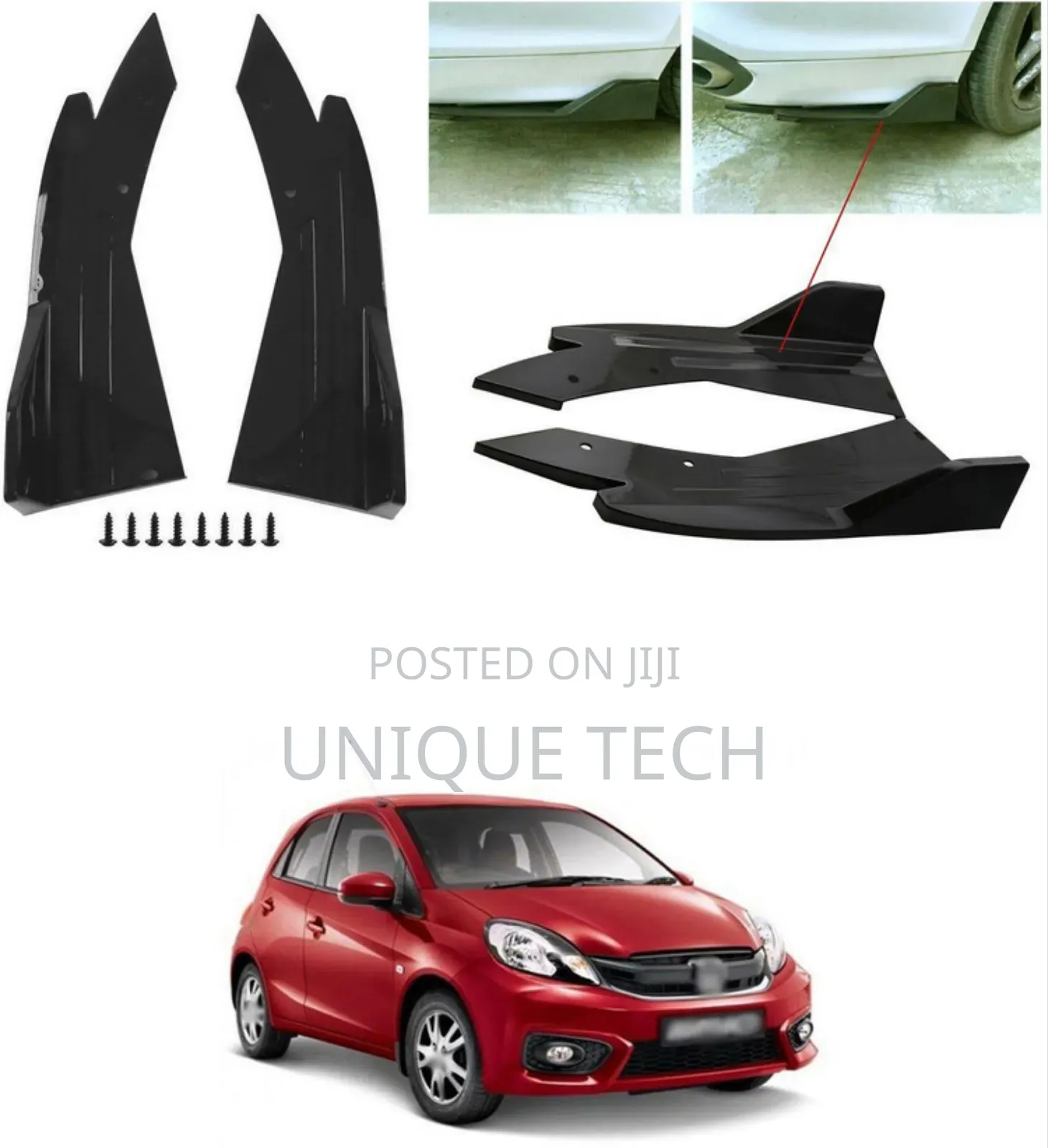 Car Rear Bumper Side Splitters