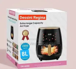 *Glass Oven Dessini Air Fryer 8 Litres*