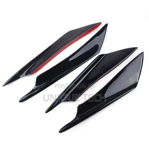 Front Bumper Side Fins – 4pcs Universal Fit