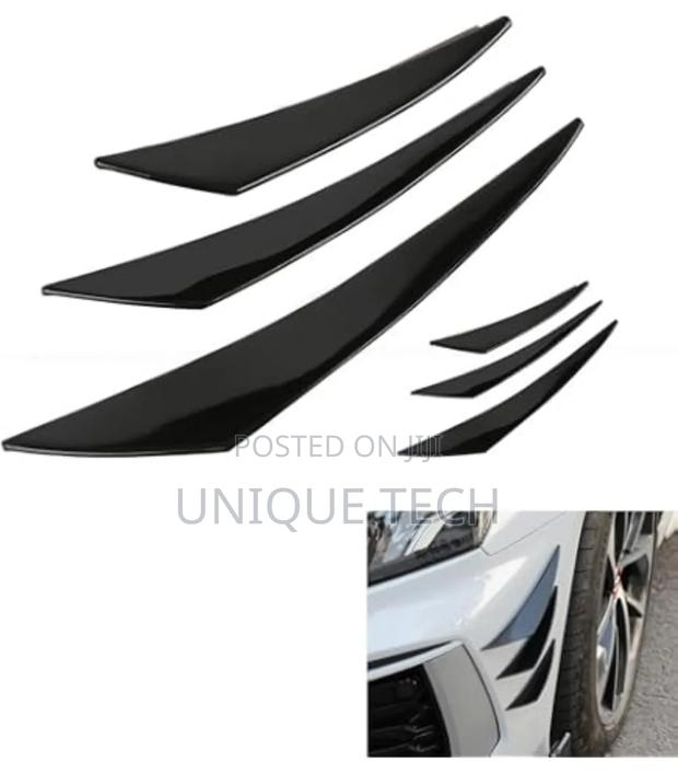 4pcs Front Fin Splitters – Sporty Universal Car Fins