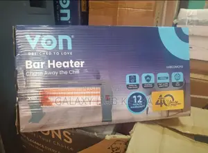 Von Vhb122mqyg Quartz Heater 1200w Dark Grey