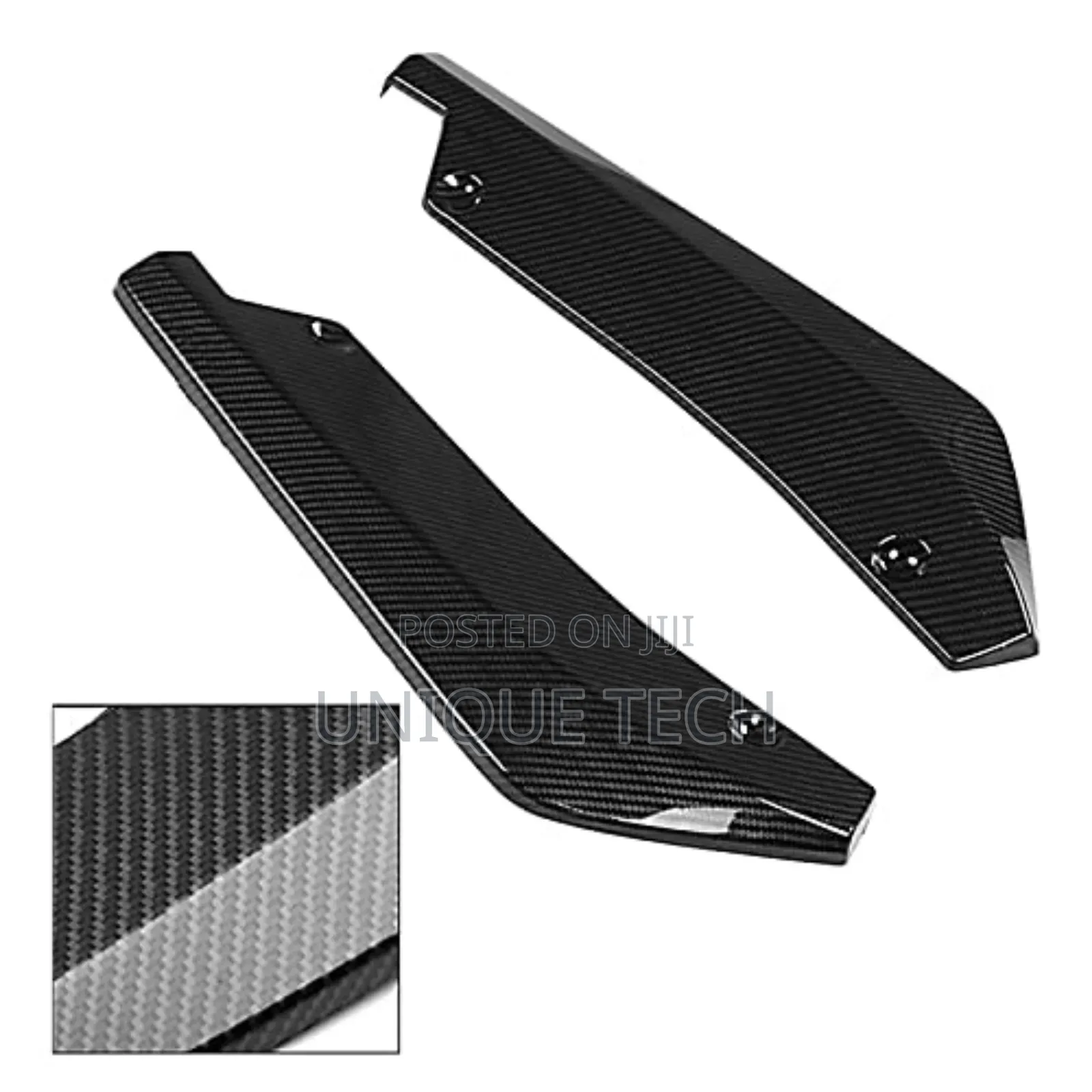 Carbon Look Rear Bumper Diffuser – Universal Splitter